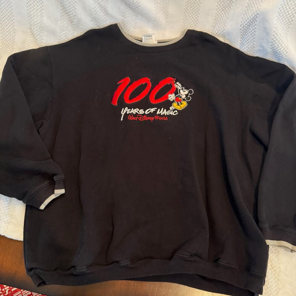 vintage walt disney world 100 years of magic crew neck sweatshirt size XL